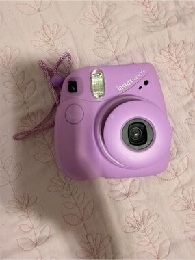 Instax Mini 7+ Lavender Instant Camera with Matching Strap
